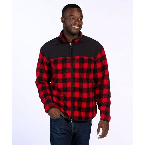 Boxercraft BM8102 Men's Everest Peak Jacket-Red black buffalo plaid-XS