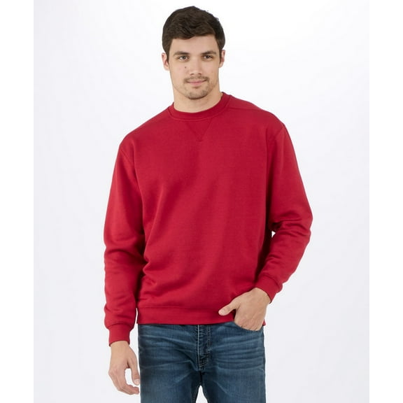 Boxercraft BM5101 Men's Fleece Crew-Brick Red-S
