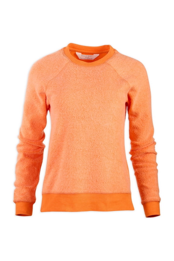 K01S Women's Fleece Out Crew-Mandarin-M