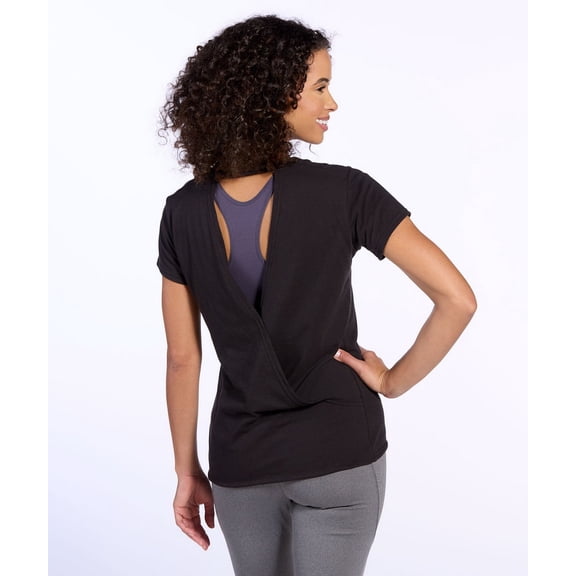 Boxercraft BW2405 Ladies Bella Crossback Tee-Black-XXS