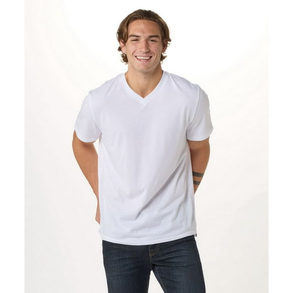 Boxercraft BM2204 Men's High V-Tee-White-S