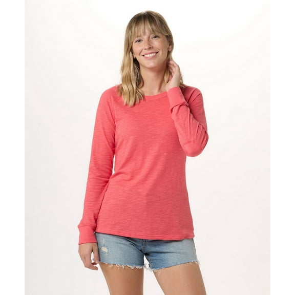 Boxercraft BW3166 Women's Solid Preppy Patch Tee-Paradise-XL