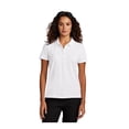 thumbnail image 1 of MERCER+METTLE Women's Stretch Pique Polo | Short Sleeve Collared Shirt for Women, Casual Performance Polo for Work - White M, 1 of 4