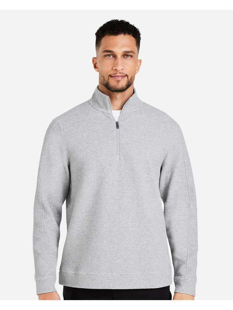 North End NE725 Men's Spirit Textured Quarter-Zip Pullover
