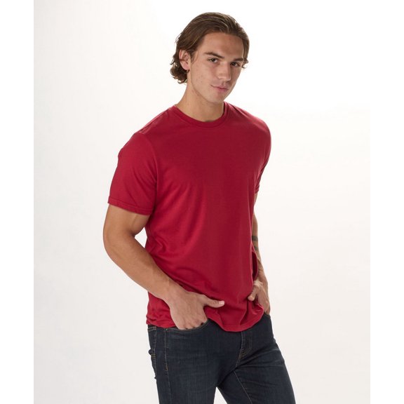 Boxercraft BM2103 Men's Essential Crew Neck Tee-Brick Red-XS