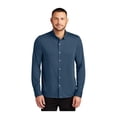 thumbnail image 1 of MERCER+METTLE Unisex Stretch Jersey Long Sleeve Shirt | Button Down Work Shirt for Men & Women, Long Sleeve Jersey Top - Insignia Blue 3XL, 1 of 4
