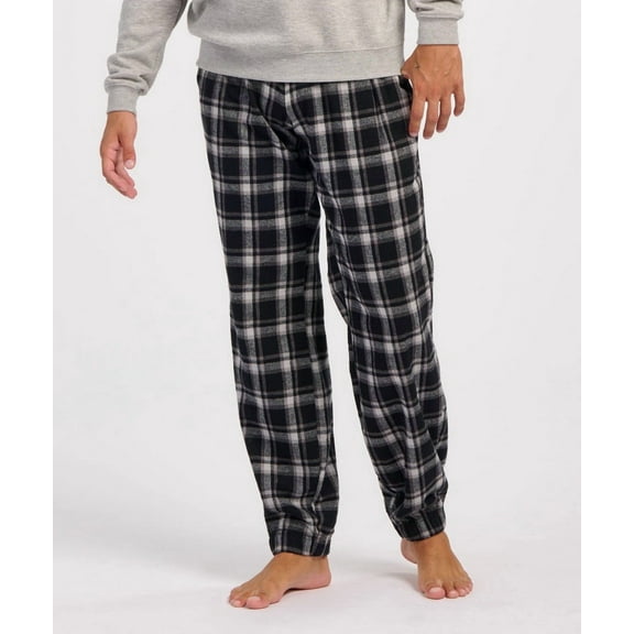 Boxercraft BM6625 Adult Flannel Jogger-Herit Blk Plaid-S