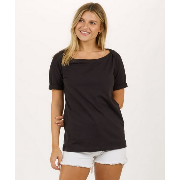 Boxercraft BW2404 Ladies Care Free Tee-Black-L