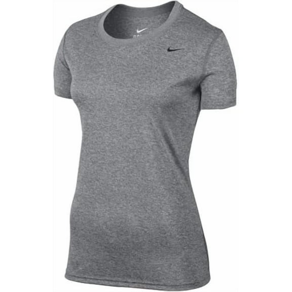 Nike Womens Legend Short Sleeve Crew T-Shirt (as1, Alpha, l, Regular, Regular, Carbon Heather)