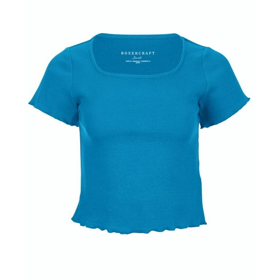 Boxercraft BW2403 Women's Baby Rib Top-Pacific Blue-S