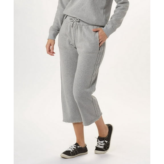 Boxercraft BW6202 Ladies Travel Crop Pant-Oxford Heather-XXS