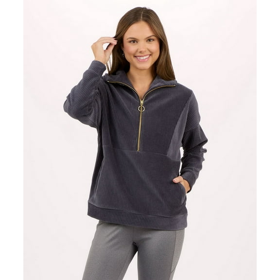 Boxercraft BW5203 Ladies Manchester Quarter-Zip-Castlerock-XXS