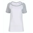 thumbnail image 1 of Boxercraft BW2404 Ladies Care Free Tee-White/Oxf Hthr-XL, 1 of 3