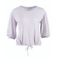 thumbnail image 1 of Boxercraft BW1101 Cuddle Puff sleeve Top-Wisteria Heathe-XL, 1 of 3