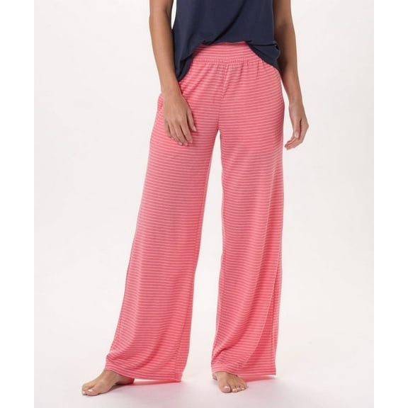 Boxercraft BW6615 Women's Evelyn Wide Leg Pant-Paradise/White-L