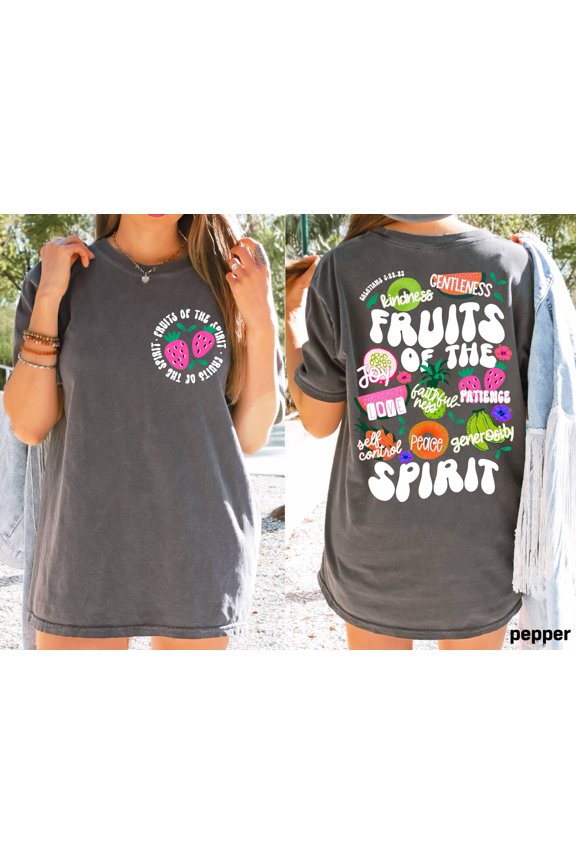 Fruit of the Spirit Christian Tshirt Preppy Beach Tee Christian Apparel Trendy Farmers Mar