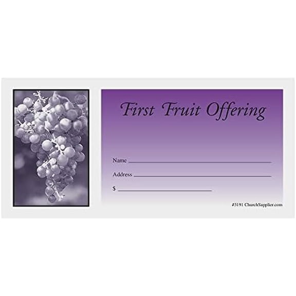Fruit of the Spirit Church Offering Envelopes (Pkg of 500), Dollar Bill Size$$Office