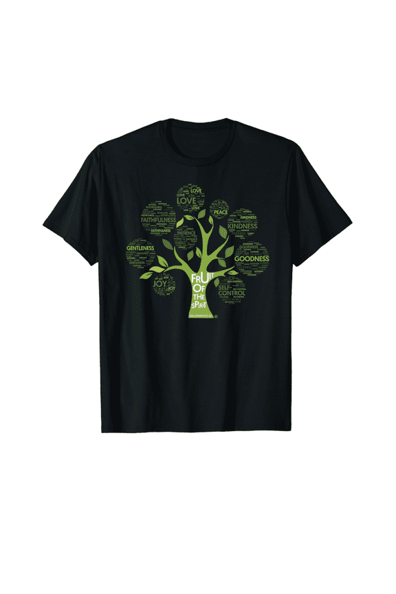 Fruit of the Spirit Galatians 5 22 Bible Verse Christian T-Shirt