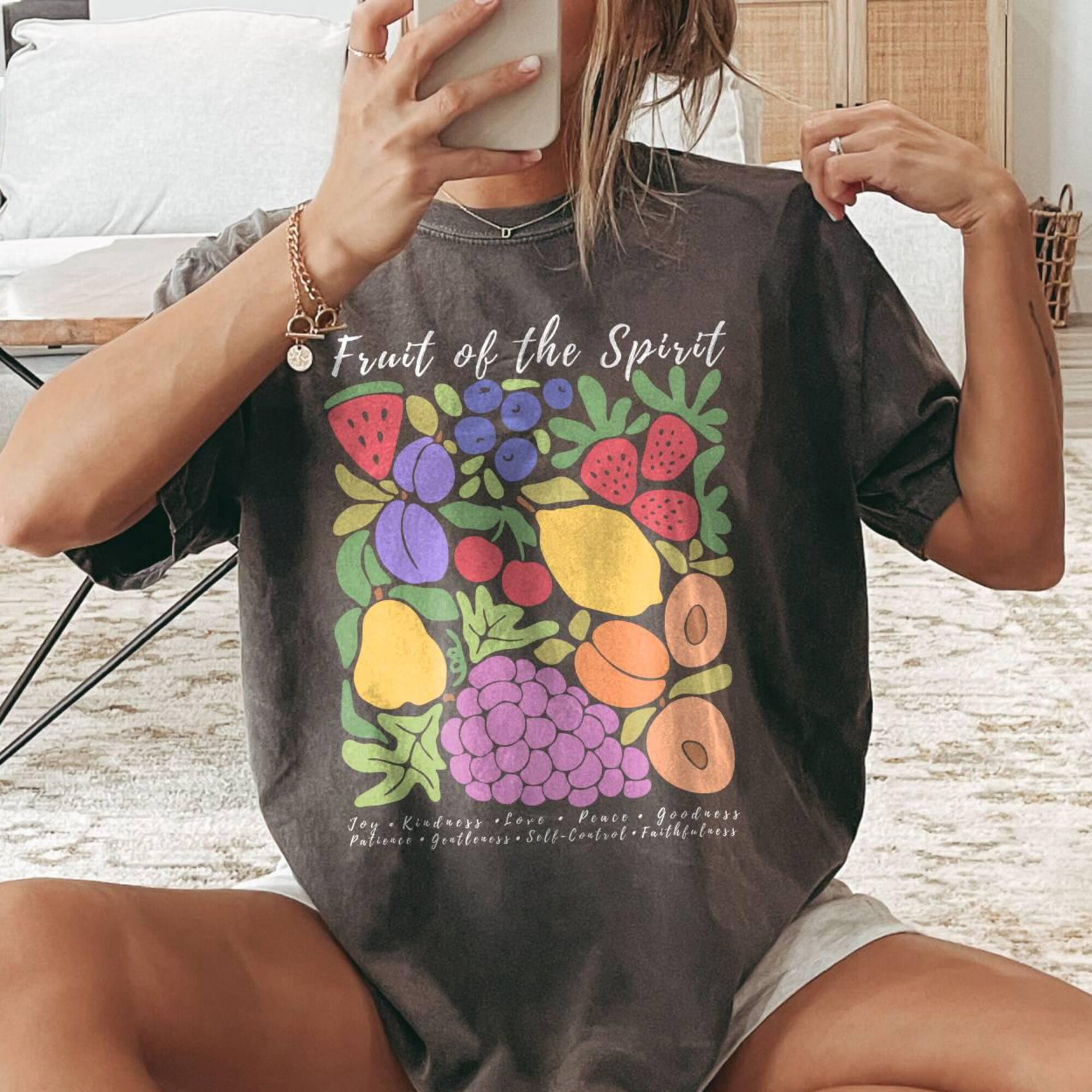 Fruit of the Spirit Shirt Christian Shirt Boho Christian Clothes Bible ...