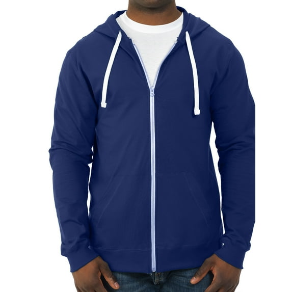 Fruit of the loom Men's and Big Men's Soft Jersey Full Zip Hooded Jacket
