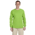 thumbnail image 1 of Fruit of the Loom Adult 5 oz. HD Cotton™ Long-Sleeve T-Shirt - 4930, Neon Green, 3X, 1 of 5