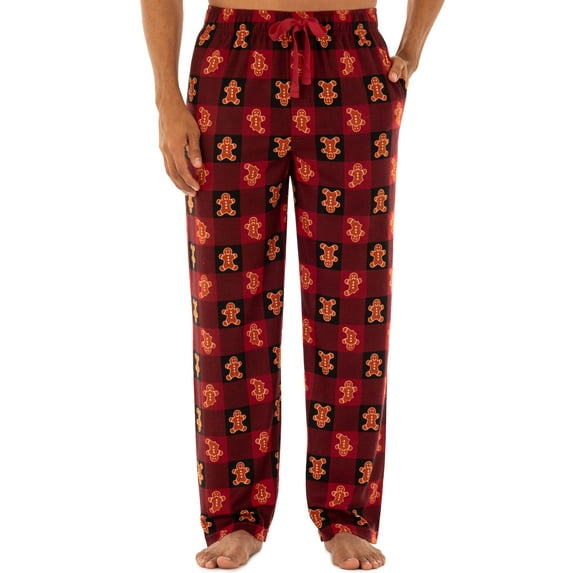 Fruit of the loom men's holiday print super soft microfleece pajama pant