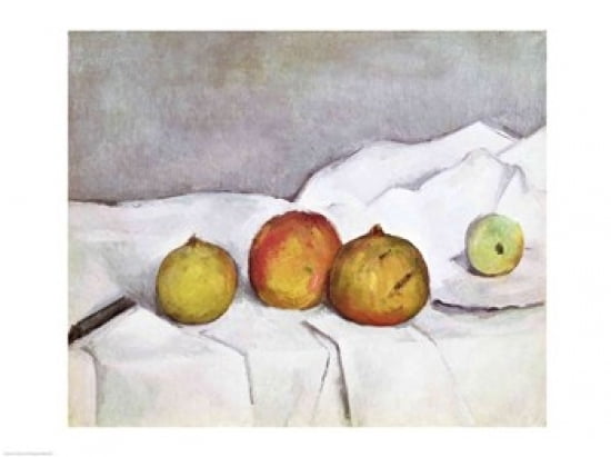 Fruit on a Cloth c1890 Canvas Art - Paul Cezanne (36 x 24)