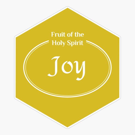 Fruit othe Holy Spirit - Joy Sticker
