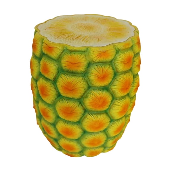 Fruit-shaped Resin Stool And Side Table 12.4x12.4x14 Inches 8.8 Lbs For Indoor Outdoor Use