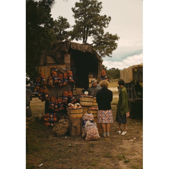 Fruit wagon at the Pie Town, New Mexico Fair Poster Print (24 x 36)