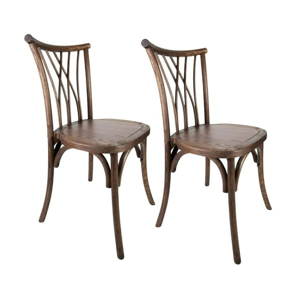 FruitWood Wood Willow Chair by Chivari, 2 Chair Bundle by Chivari