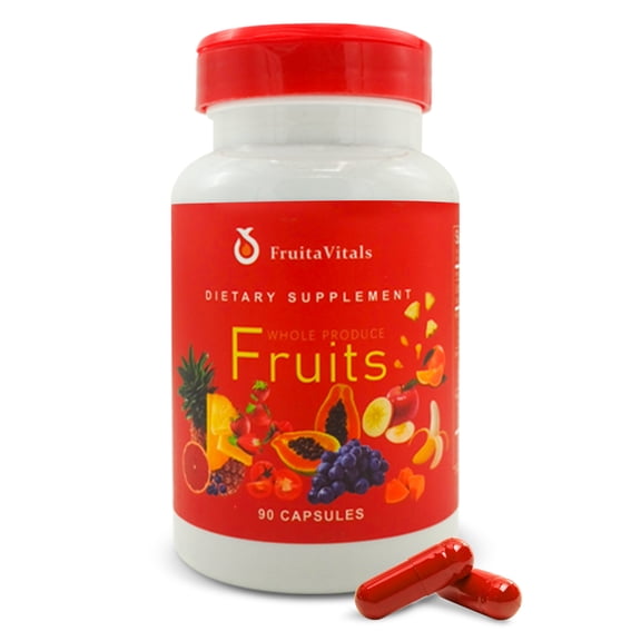 FruitaVitals Whole Produce Fruits Dietary Supplement - 90 Capsules