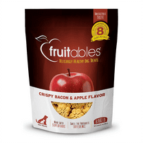 Fruitables Crunchy Bacon & Apple Dog Treats, 7 Oz