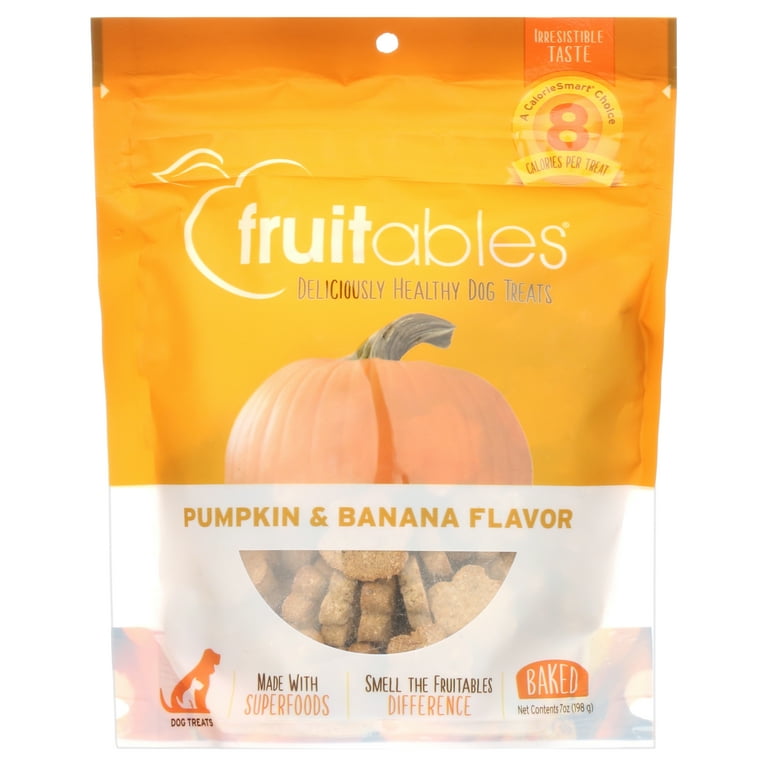 Fruitables Crunchy Pumpkin & Banana Dog Treats Fruitables Crunchy Pumpkin & Banana Dog Treats