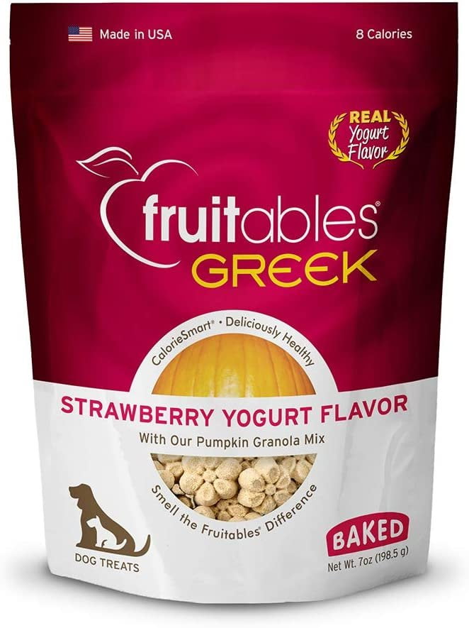 Fruitables Greek Yogurt Strawberry Dog Treats 7oz
