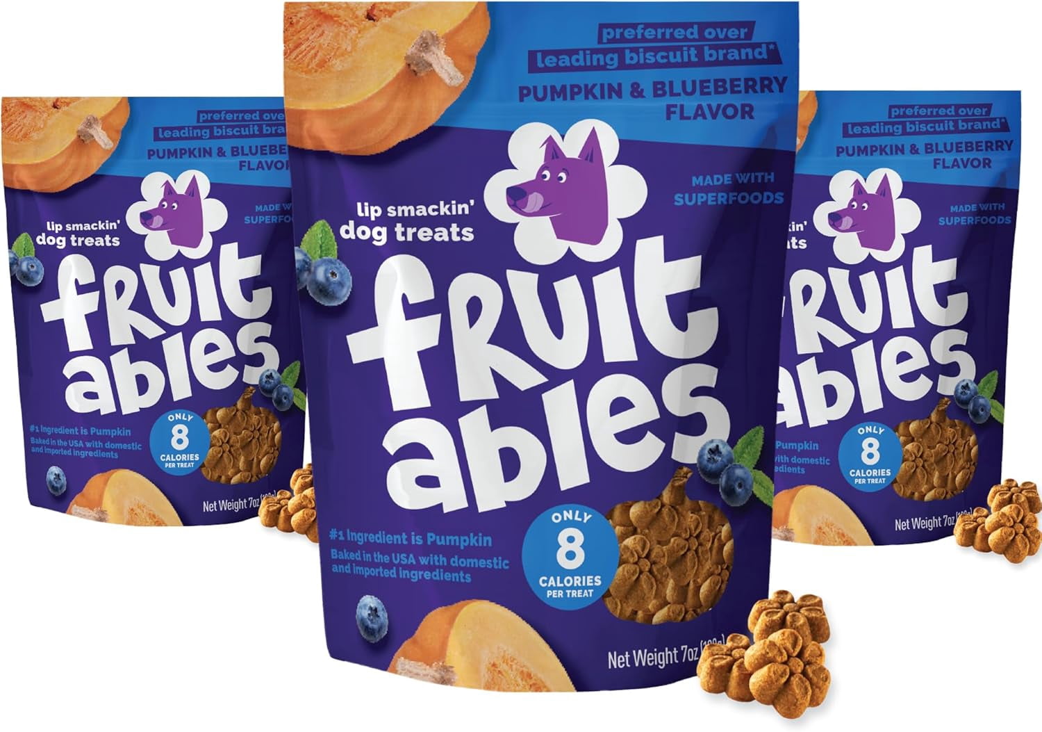 Fruitables Pumpkin Blueberry 12oz Pack of 3