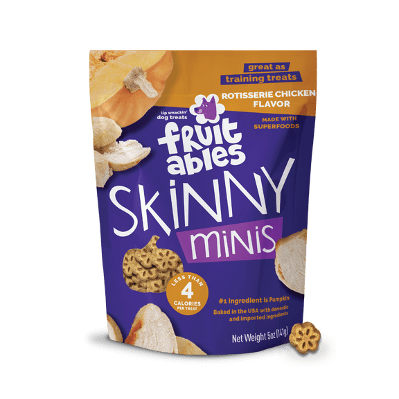Fruitables Skinny Minis Rotisserie Chicken Soft Dog Treats 5oz