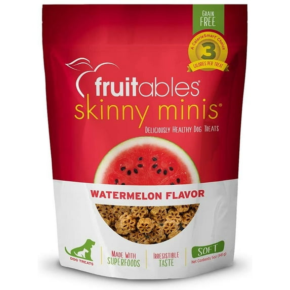 Fruitables Skinny Minis Watermelon Soft Dog Treats 5oz