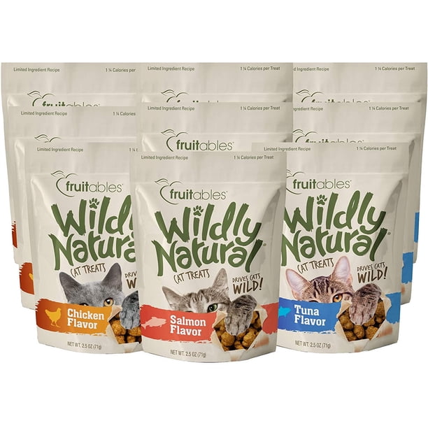 Fruitables Wildly Natural Cat Food Snacks, Variety Pack Chicken
