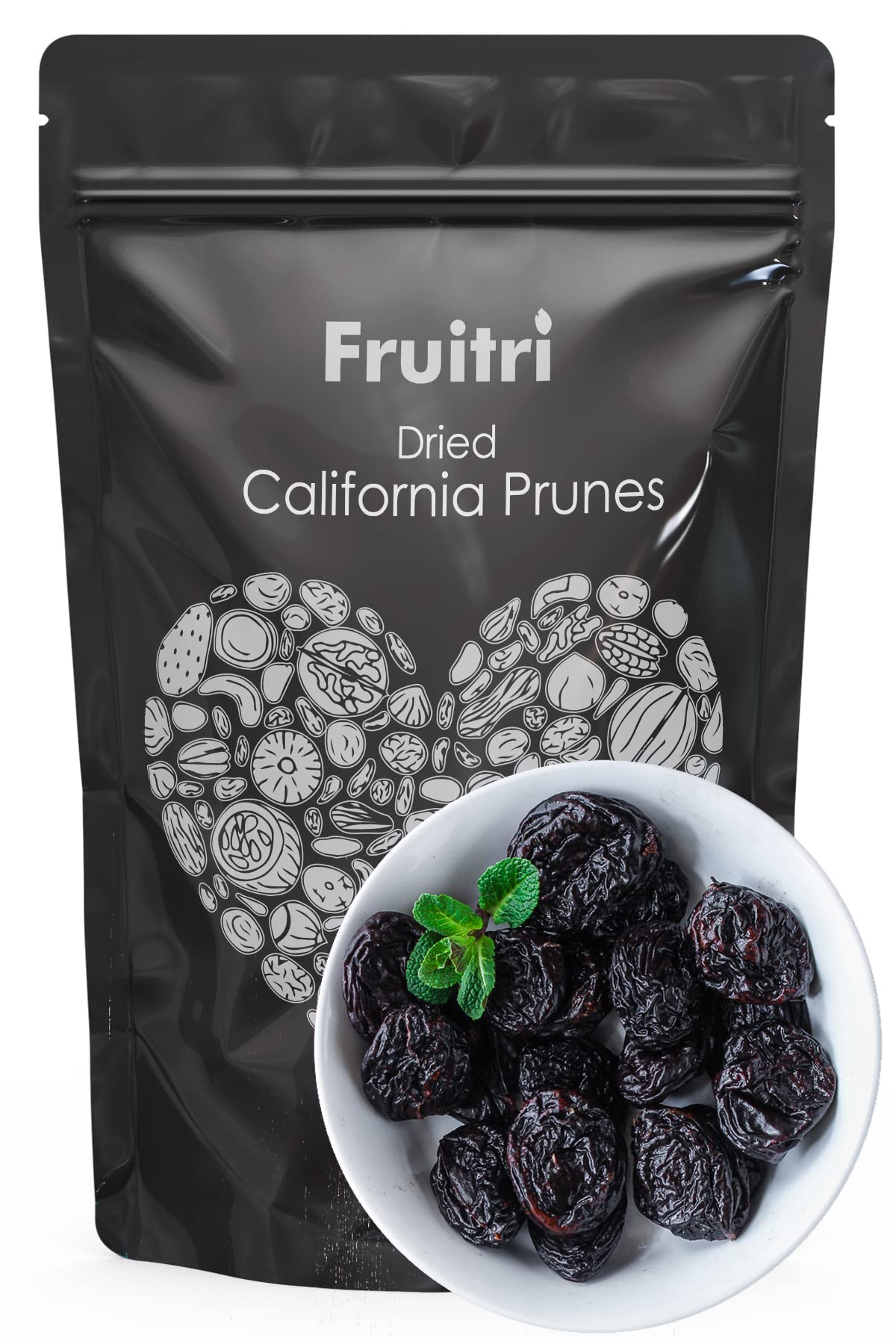 Fruitri Premium California Pitted Prunes 250G, Dried Plum, Aloo Bukhara Dry Fruit, Seedless