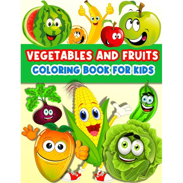 Fruits And Vegetables Coloring Page