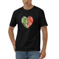 thumbnail image 1 of Fruits And Vegitables Cotton T-Shirt Black Large, 1 of 5