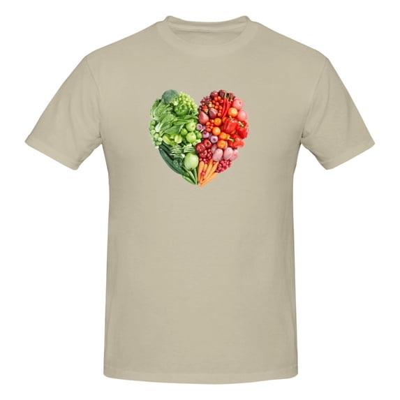 Fruits And Vegitables Men'S Basic Short Sleeve T-Shirt Natural 5x-Large