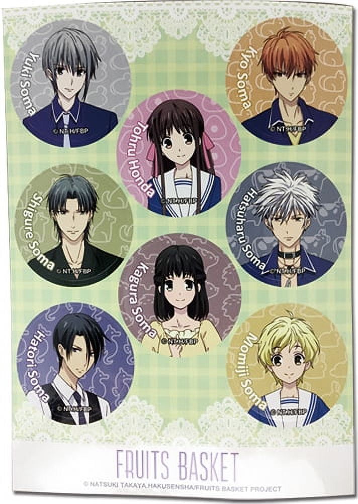Fruits Basket Characters Anime 1.25 Button GE-35349 