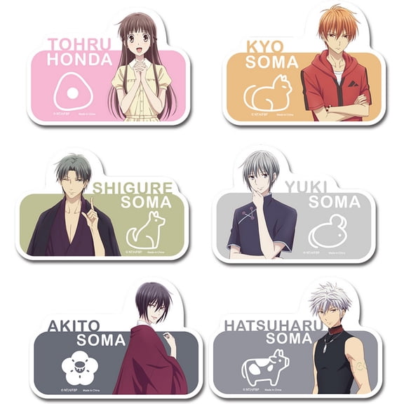 Fruits Basket 2019 - Group #1 Die-Cut Sticker Set