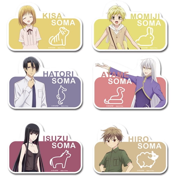 Fruits Basket 2019 - Group #2 Die-Cut Sticker Set