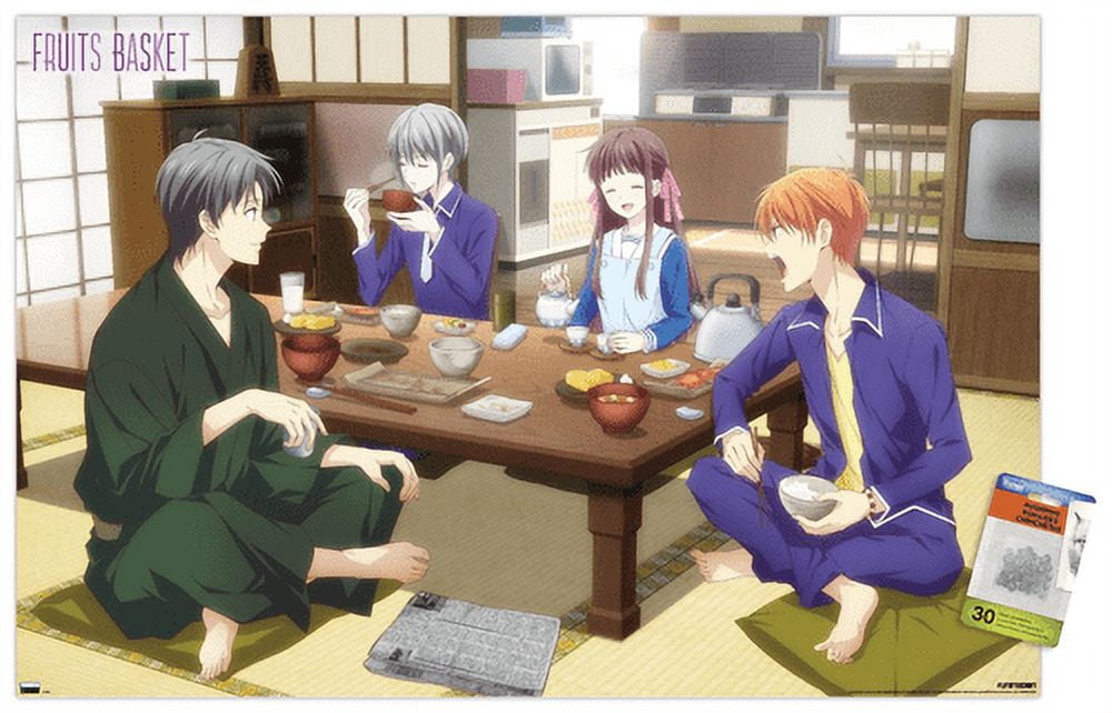 Fruits Basket - Teaser 2 Wall Poster with Pushpins, 22.375" x 34"