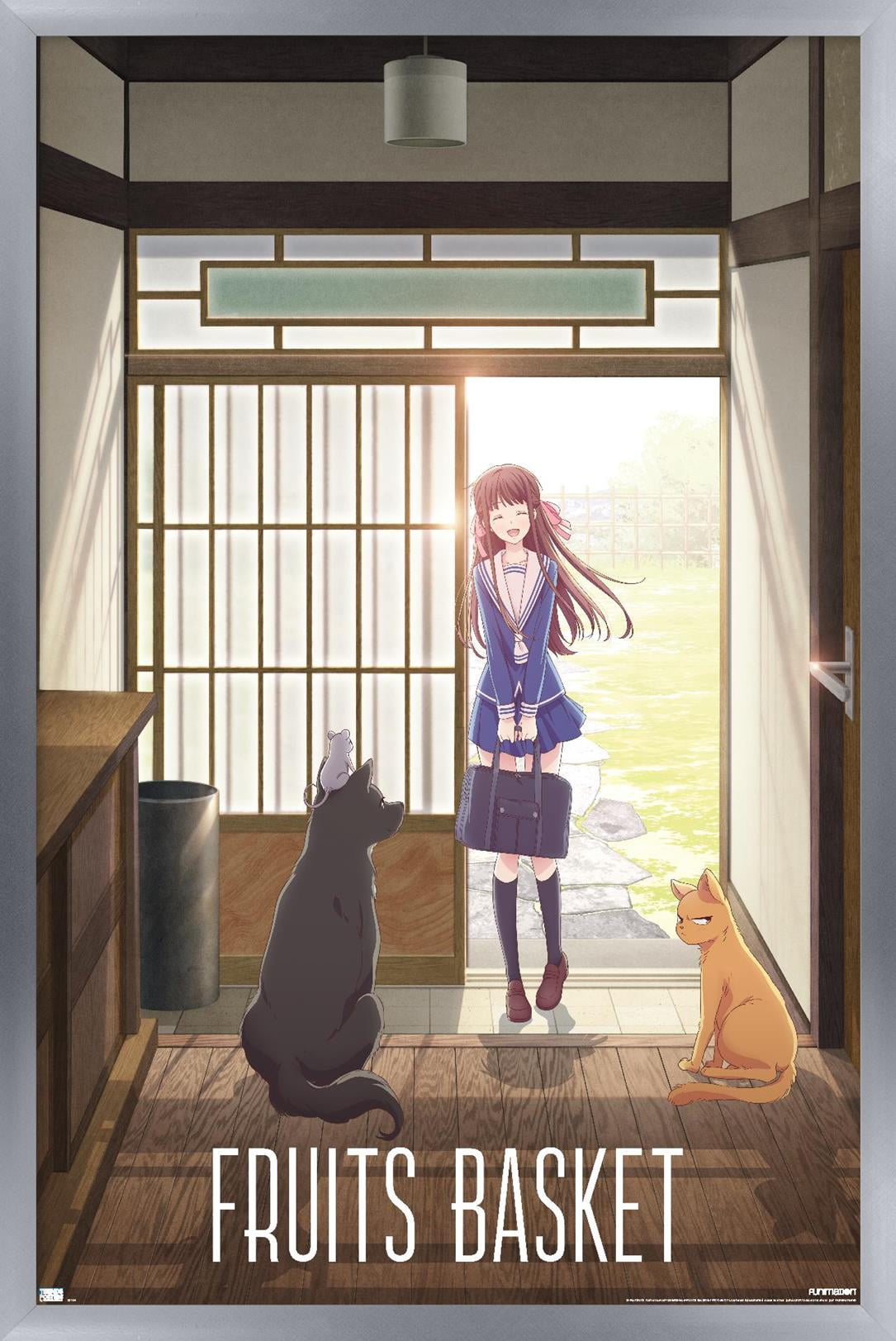 Fruits Basket - Teaser Animals Wall Poster, 22.375" x 34" Framed