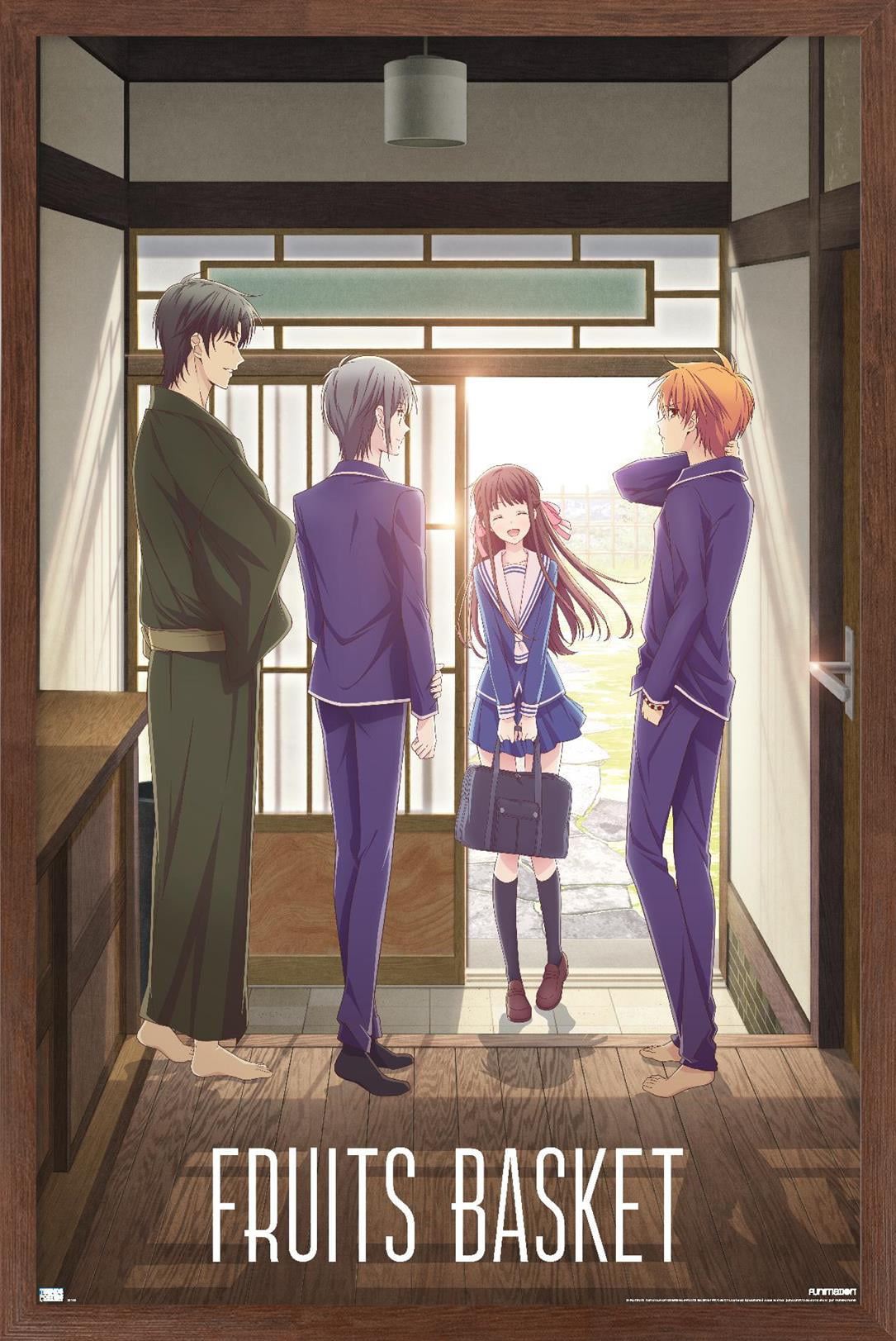 Fruits Basket - Teaser Protagonists Wall Poster, 14.725" x 22.375" Framed