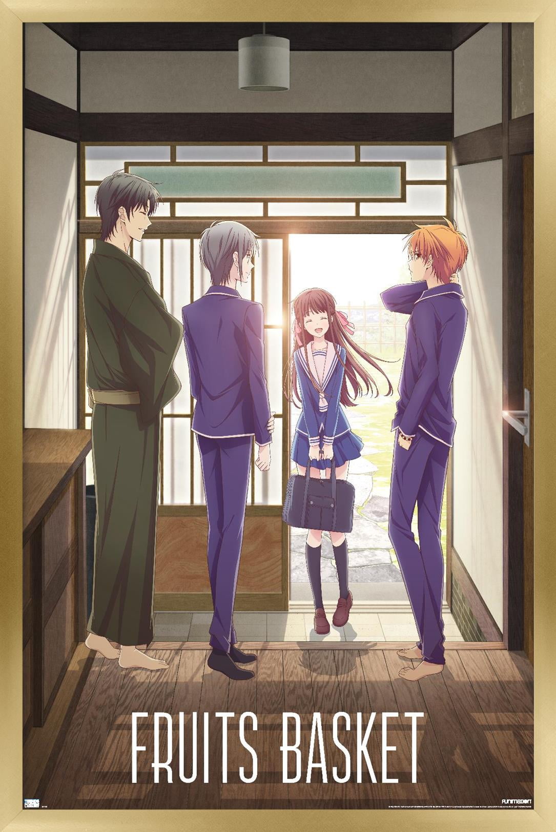Fruits Basket - Teaser Protagonists Wall Poster, 14.725" x 22.375" Framed